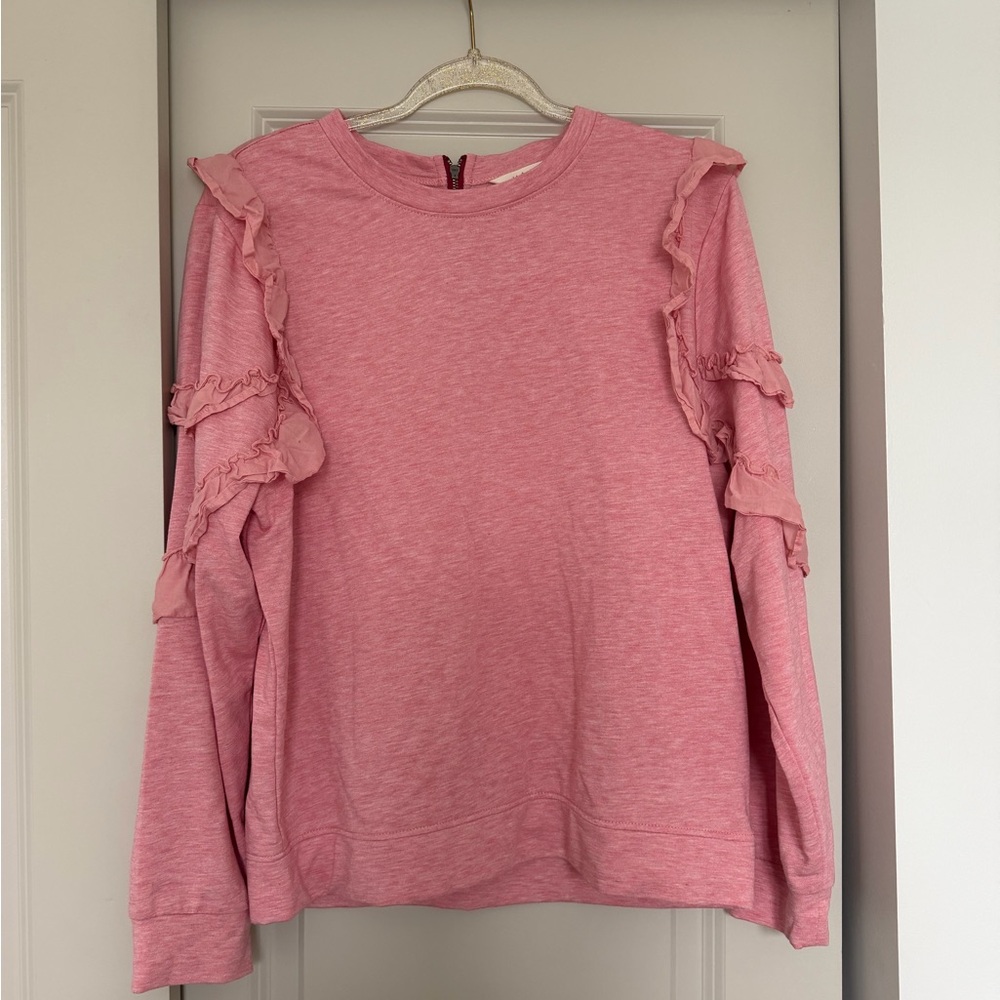 Matilda Jane Pink Ruffle Sweater